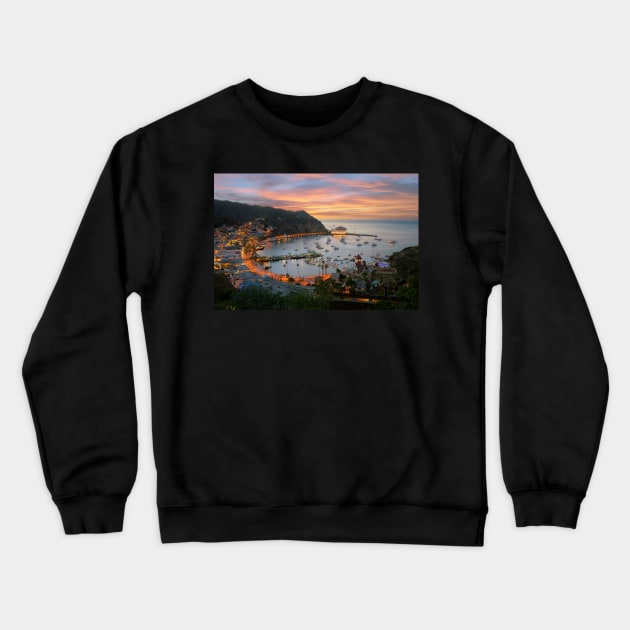 Catalina Island Crewneck Sweatshirt by jswolfphoto